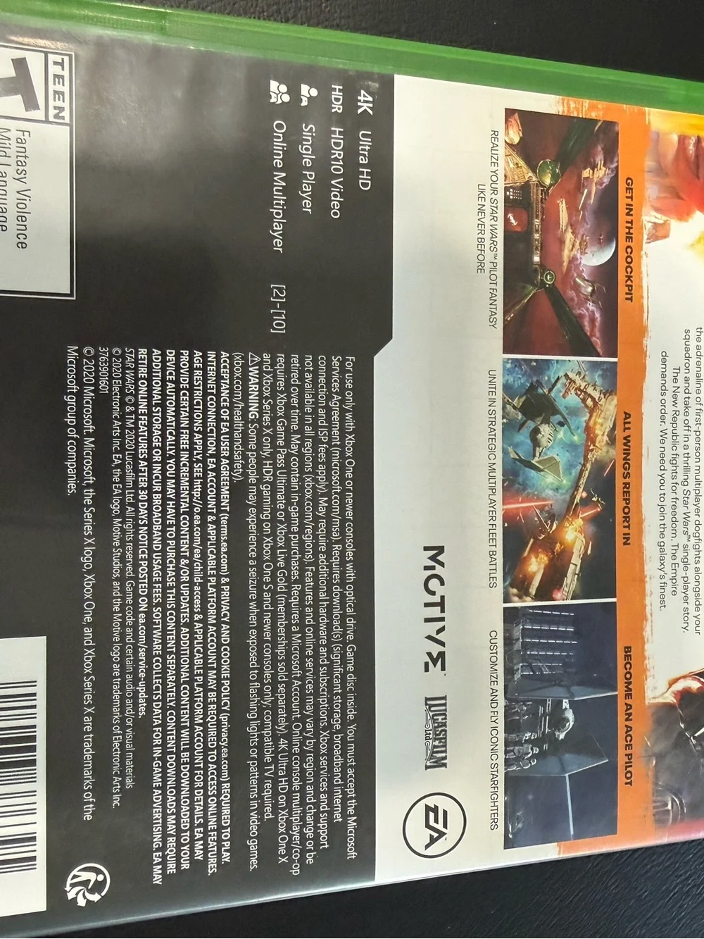 Star Wars Squadrons (Microsoft Xbox One, Xbox Series X, 2020)